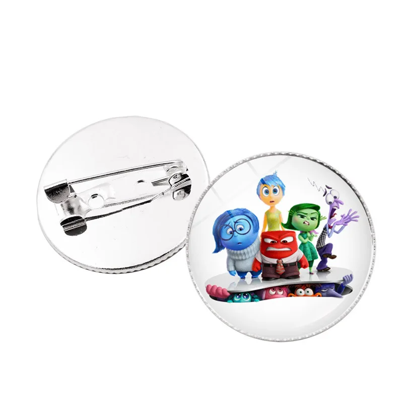 

New Inside Out 2 Brooch Emblem Decoration Envy Anxiety Cartoon Metal Brooch Clothing Accessories Friend Gift Metal Badge