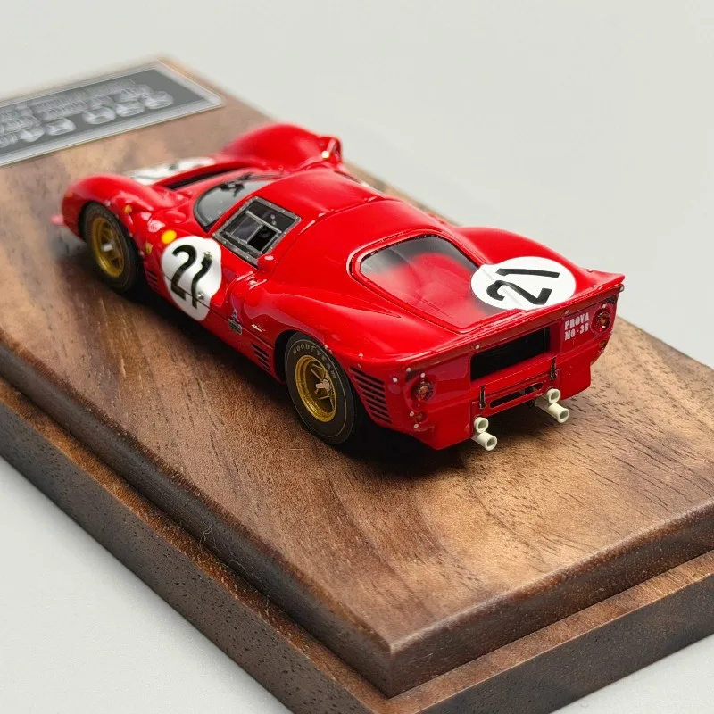 DMH Diecast 1/64 Schaal Ferrari 330P4 Racewagen Model Hars Ferrari 330P4 Speelgoed Voertuigen Model Statische Collectie Ornament