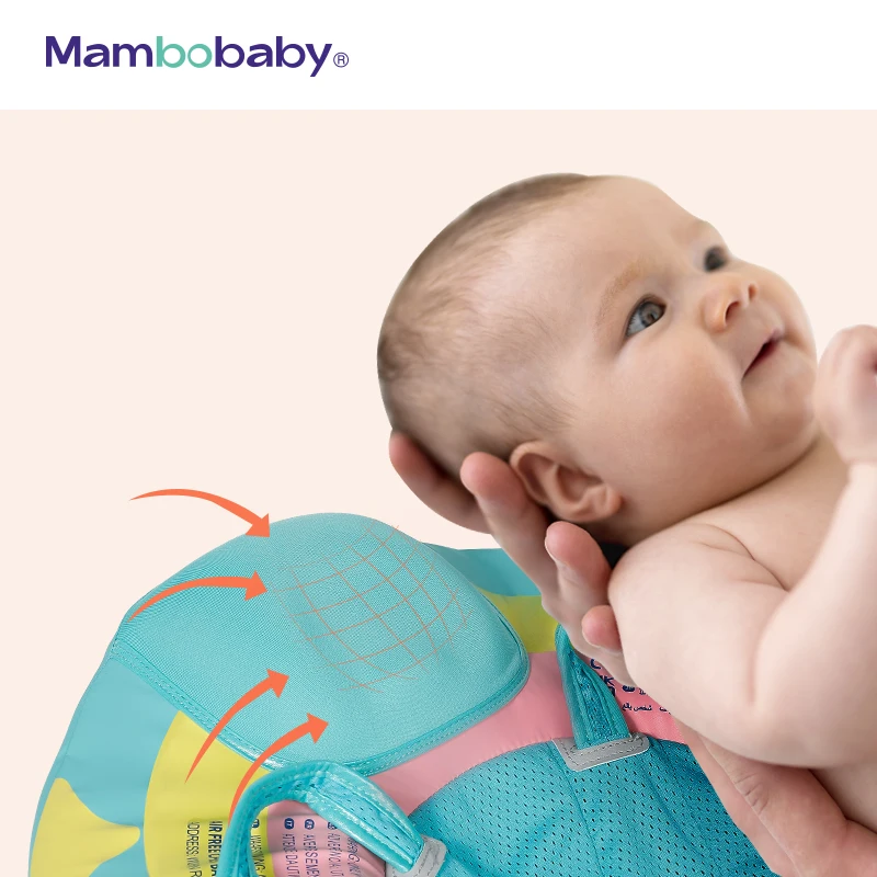 Mambobaby solide Non gonflable nouveau-né bébé taille flotteur couché anneau de natation piscine jouets anneau de bain entraîneur de natation pour les nageurs pour nourrissons