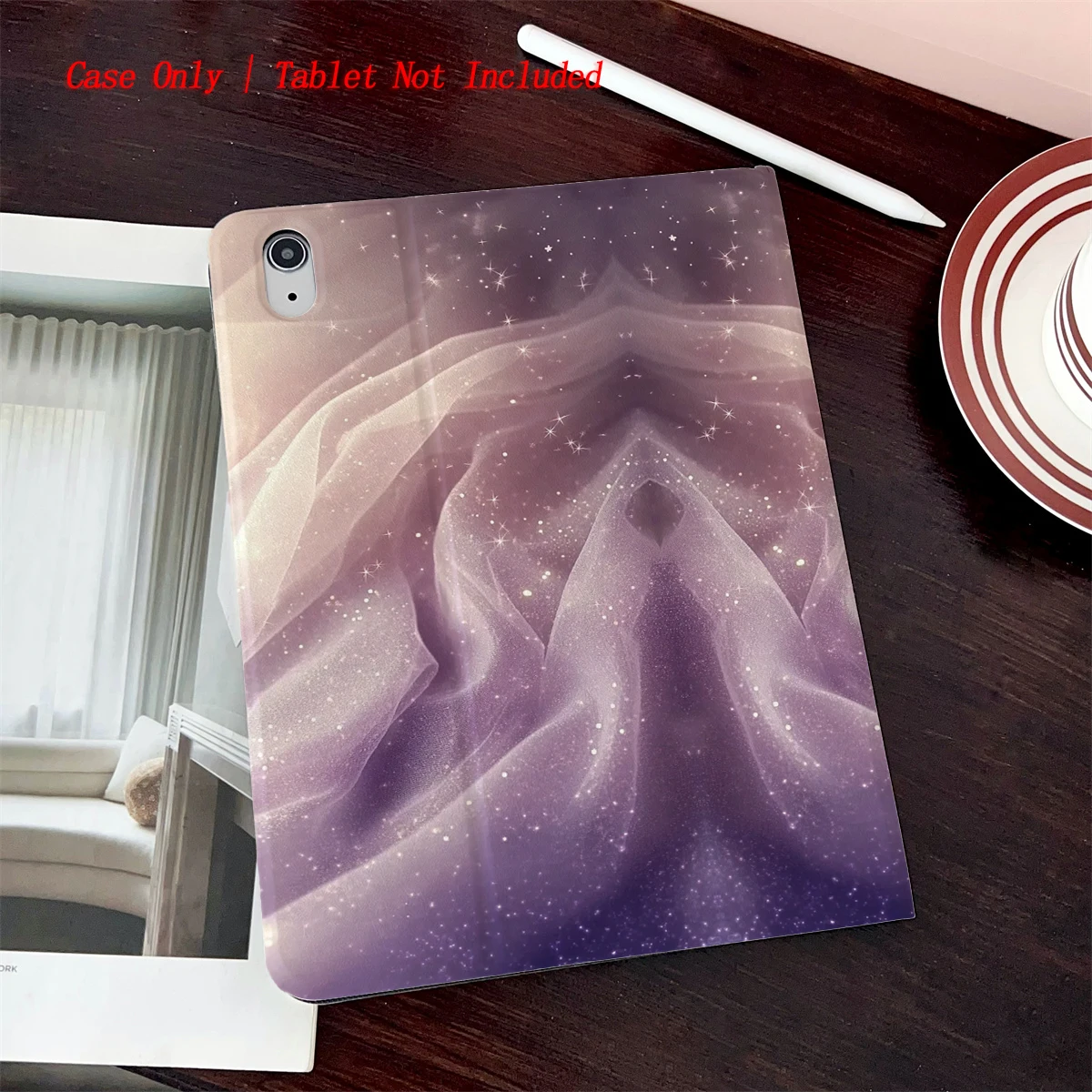 

2025 Purple Pattern Print - Suitable for multiple Apple tablet cases of iPad/iPad pro/iPad air/iPad mini