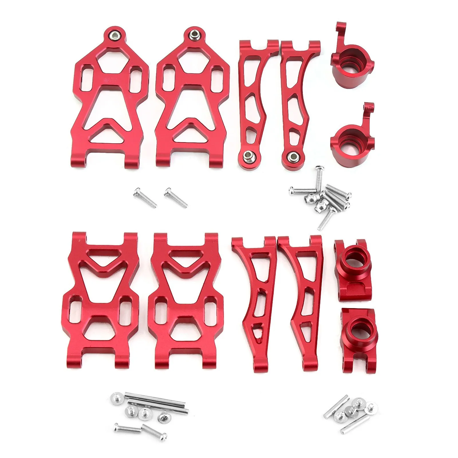 Metalowy kubek sterujący z przednim i tylnym ramieniem dla 16101 16102 16103 16106 16201 JJRC Q130A Q130B Q141 Q117 1/16 części do ulepszenia