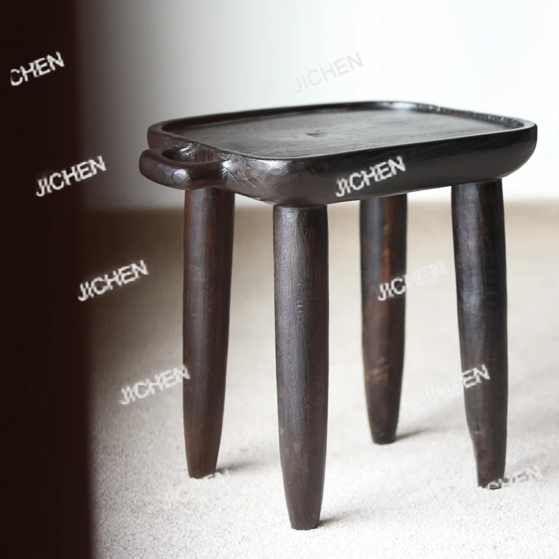 

Personalized Side Table Solid Wood Crafts Decoration Hotel B&B High-end Coffee Table Bench Bedside Cabinet