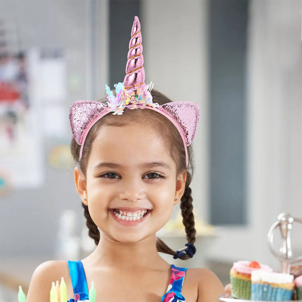 

2pcs Headband Cute Cartoon Horn Hairband Party Festival Costume Accessory Decor Halloween Stage Performance Lightweight