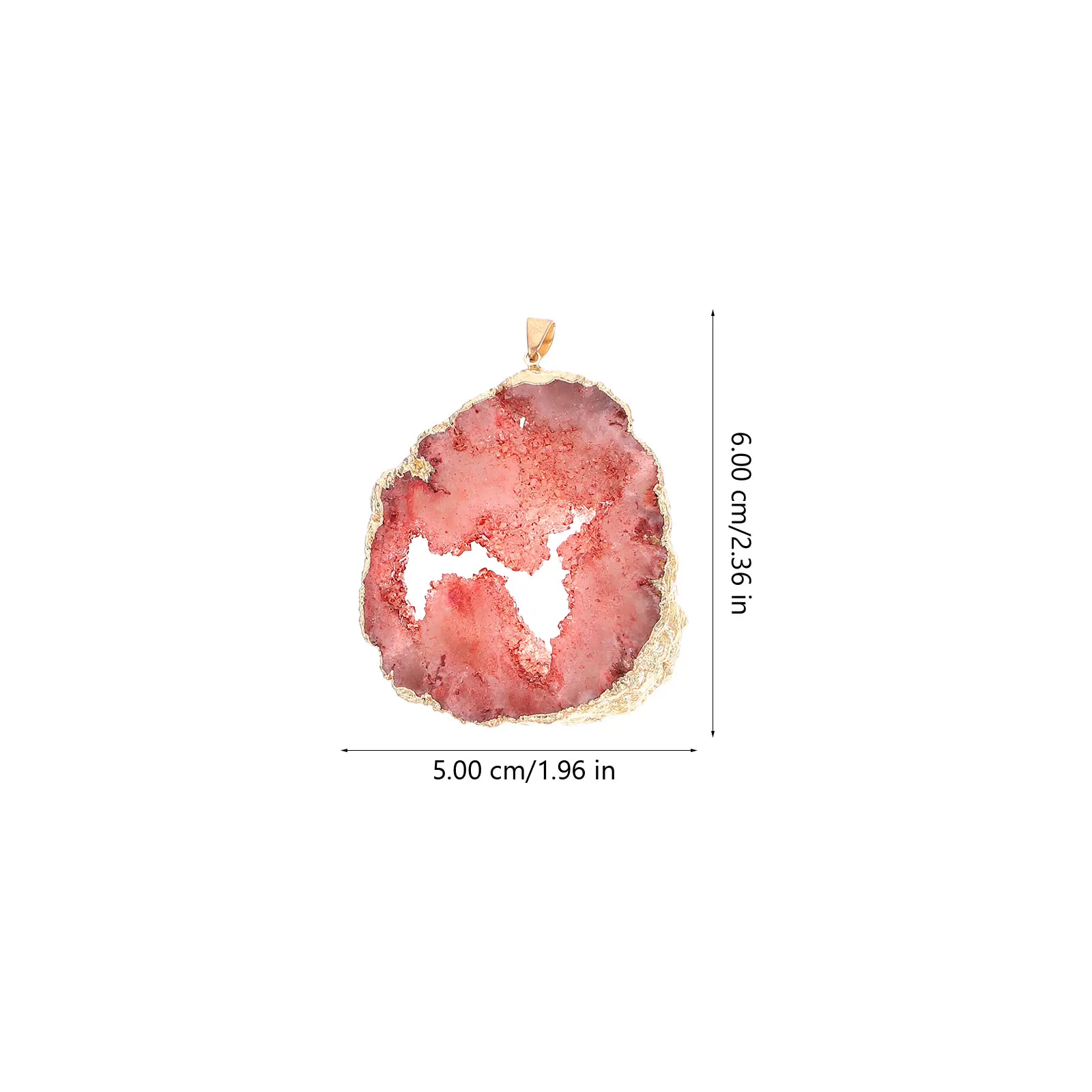 

5pcs Agate Pendant Natural Stone Pendants Jewelry Charms DIY Earring Necklace Bracelet Decorative Accessories Creative Alloy