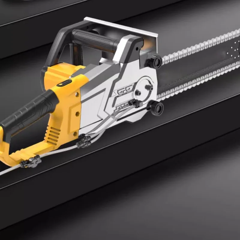 Handheld Concrete Wall Puncher Door Cutting Electric Chain Cutting Saw Brushless Diamond Stone Cutting Machine