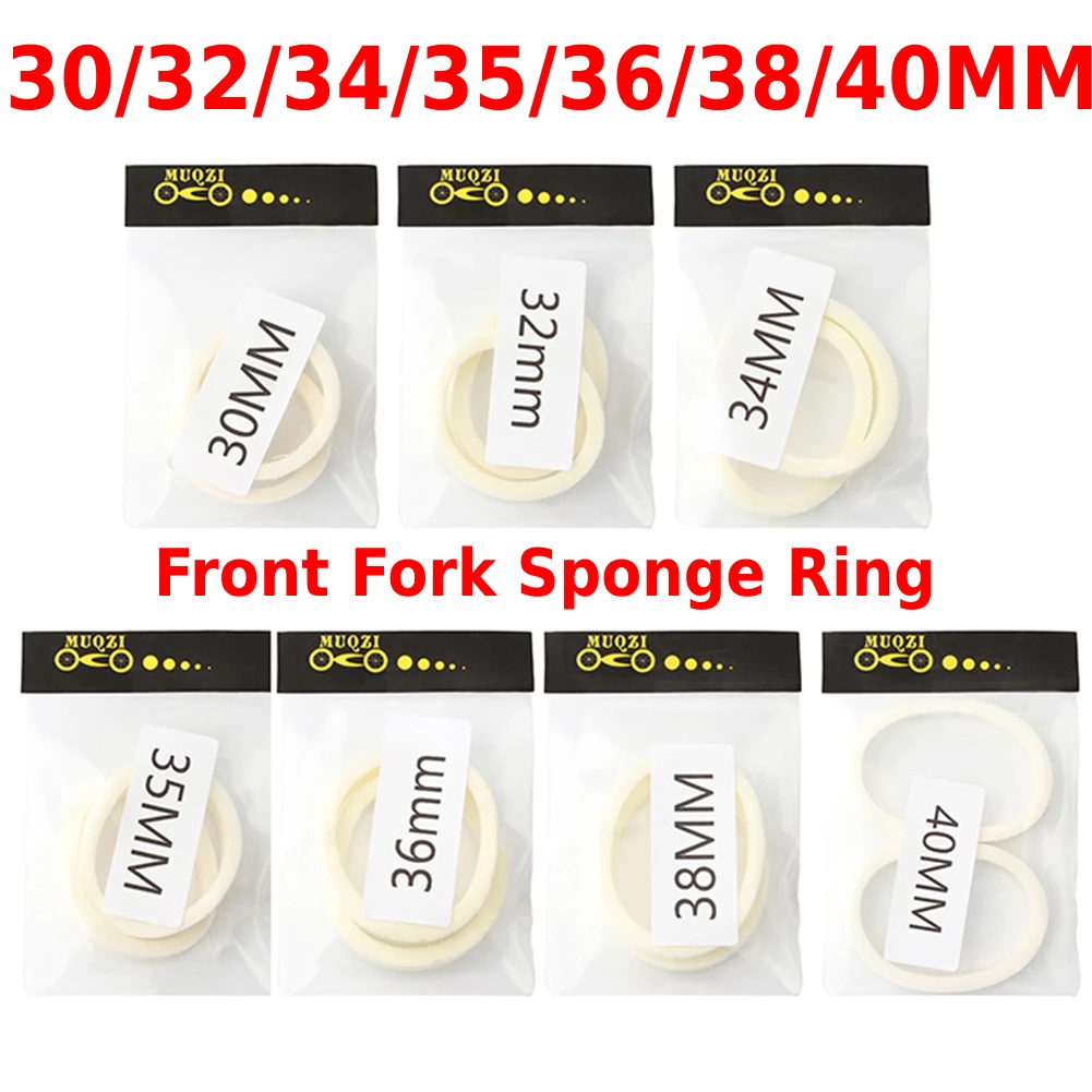 2pc Bike Bicycle shock absorbers front Fork Sponge Foam Rings Oil Seal For RockShox Magura 30mm/32mm/34mm/35mm/36mm/38mm/40mm