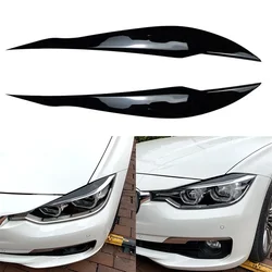 For BMW 3 Series F30 F35 2013-2018 Front Headlight Garnish Strip Eyebrow Cover Trim Sticker Lamp Hoods Accessories