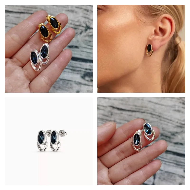 2024 New UNOde50 Popular in Europe and America Exquisite High Quality Gem Trend Women's Earrings Jewelry Gift Bag