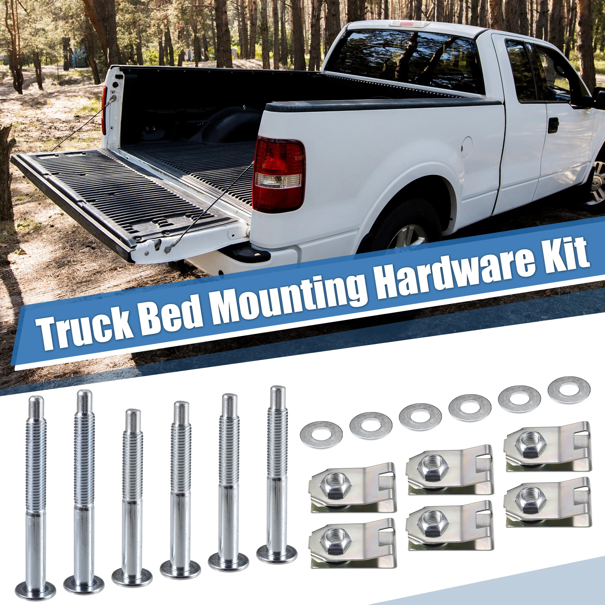 UXCELL Truck Bed Mounting Hardware Kit with Mount Bolt for Ford for Ranger 1983-2011 for Mazda B2300 1994-2010