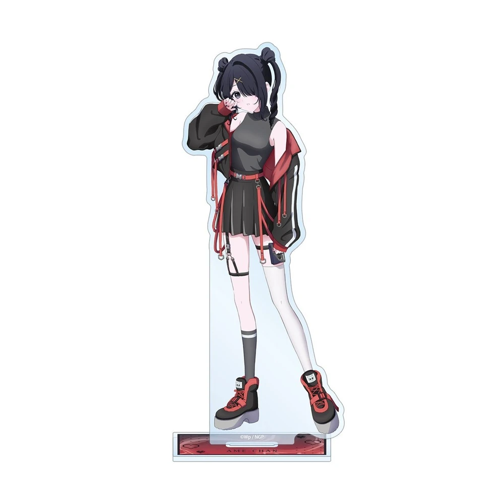 15cm 4PCS Anime Needy Streamer Overload Keychain Acrylic Stand Model Figure Cosplay Character Gifts Decoration Desktop Goods