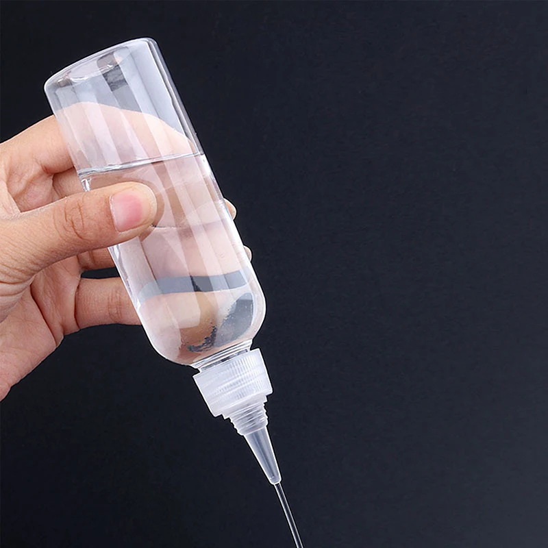 10-200ml Plastic Squeeze Dropper Bottle With Screw Cap Transparent Eyes Liquid Ink Oil Dropper Bottles Paint Pigment Container