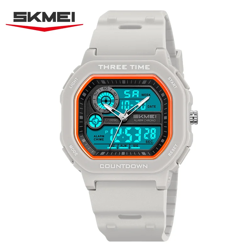 SKMEI 2641 Electronic Military Watch reloj hombre New Leisure Sports Dual Display Men's Digital Watch Waterproof Multifunctional