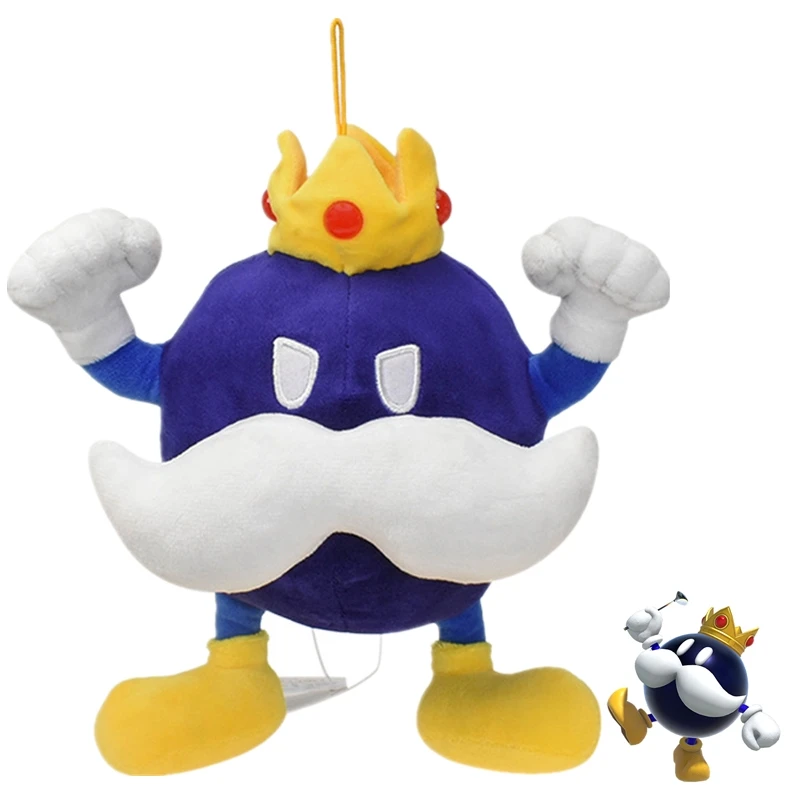 

21cm Anime Game King Bob-Omb Cosplay Plush Pillow Doll Toy Accessories Prop