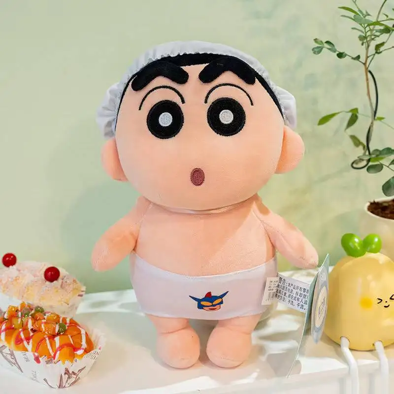 Newest Bath Crayon Shin-chan Doll Pillow Kawaii Stuffed Plush Toy Figure Doll Cartoon Anime Cute Home Décor Gift Doll