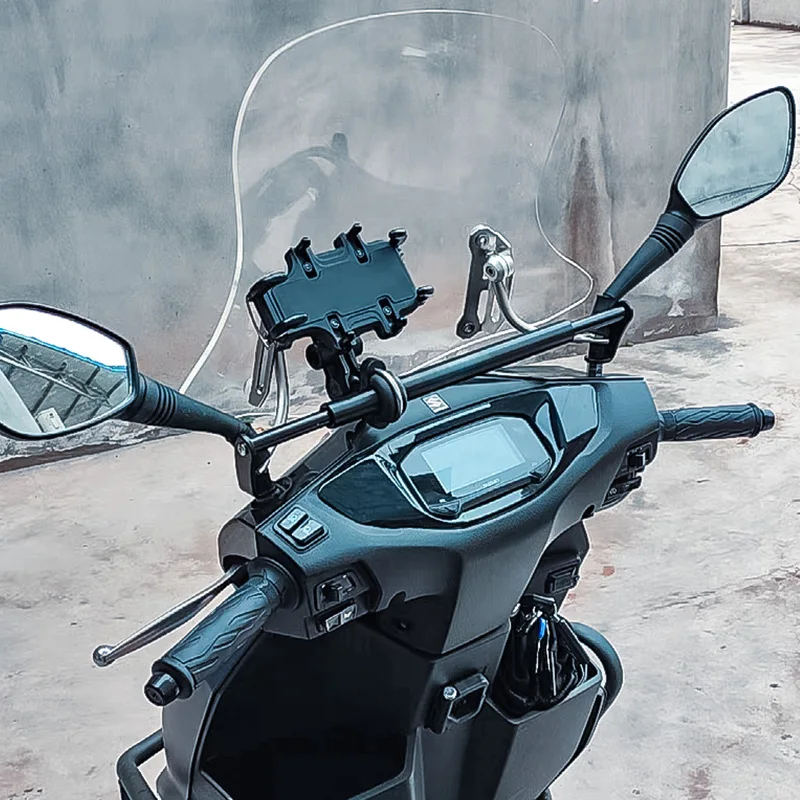 Length Adjustable Extender Handle Bar for Motorcycle Scooter ATV Mount Bracket of Phone Holder Spotlight Balance Bar Cross Bar