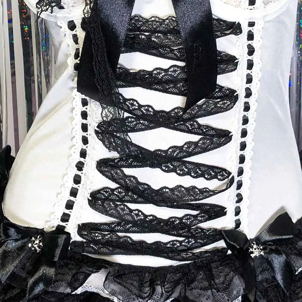 Anni '90 Emo Abito gotico fatto a mano Punk Rock Bow Kawaii Grunge Y2K Canotta Top Abito Club Wear Fai da te Harajuku Eco E-Girls Goth