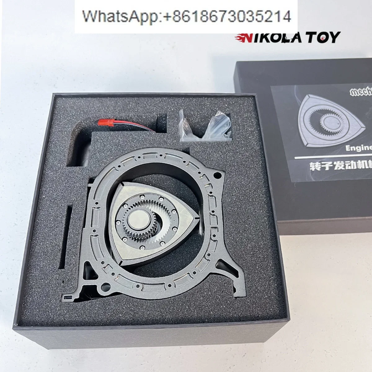 Metal rotor engine model desktop ornament assembly movable