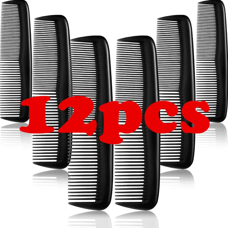 New Arrivals 12 Pieces Plastic Hair Combs Set Pocket Fine Hair Combs for Women or Men Fine Dressing Comb Hair Combs Accessories