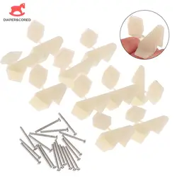 10Sets DIY Nylon Control Horns 4 Holes W13xL18xH25mm With Screws For RC Model Airplane Parts KT Aeromodelling