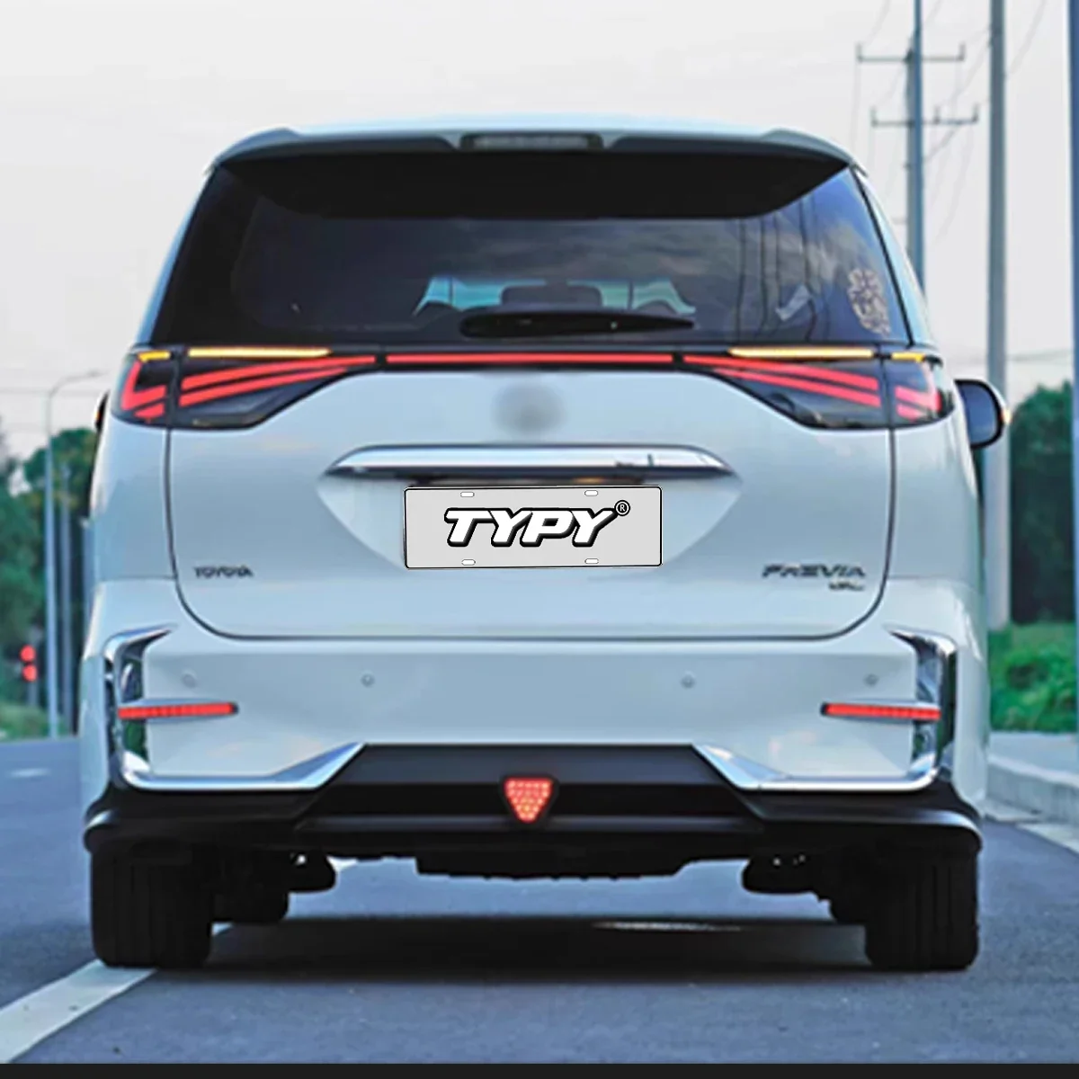 

TYPY новый светодиодный задний фонарь, обновленный, модифицированный для Toyota Privia, задние фонари 2006-2016, динамический сигнальный задний фонарь, автоаксессуары