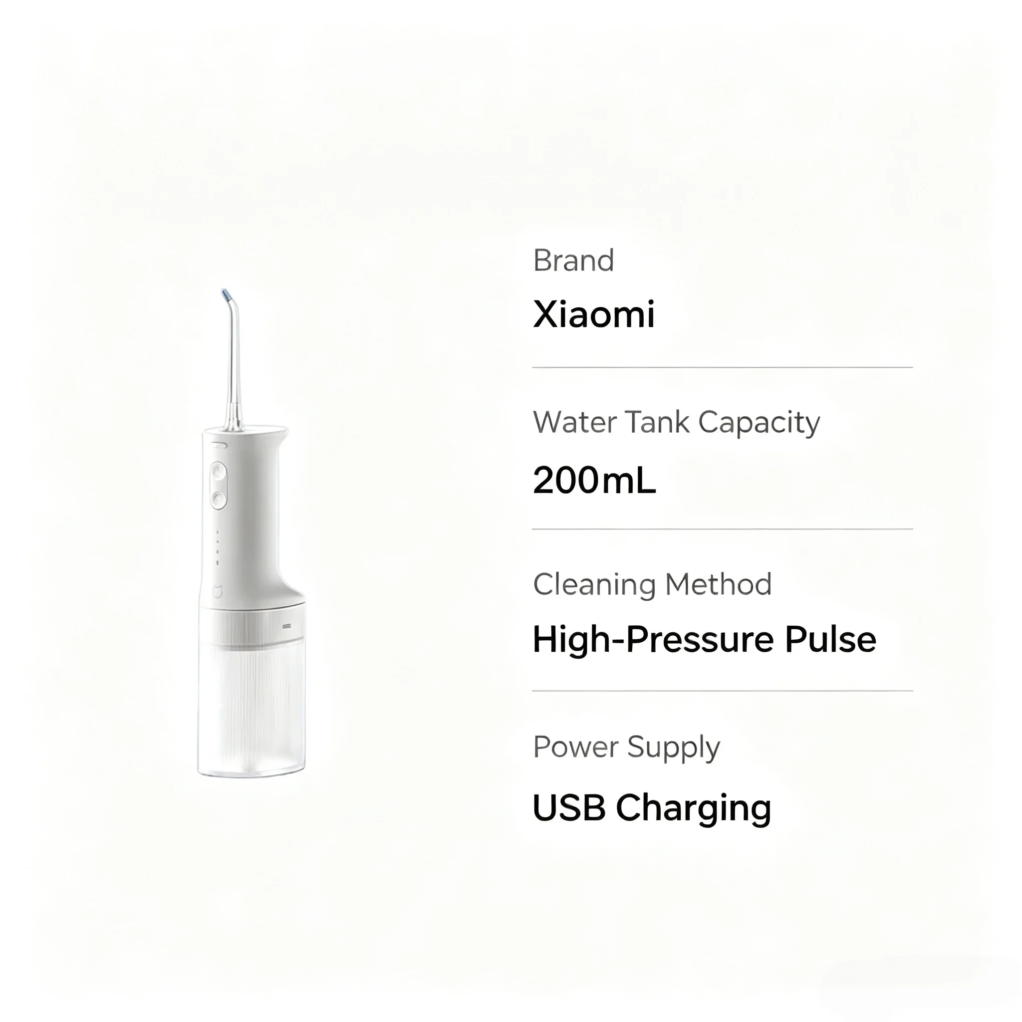 XIAOMI MIJIA Portable Oral Irrigator2 Dental Teeth Whitening Flosser bucal tooth Cleaner vibration waterpulse Water Thread