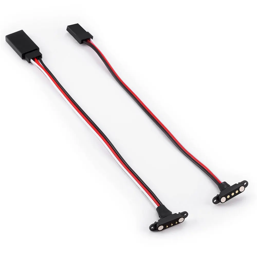 TRINOOD Magnetic Extension Cable Snap-on JR/ZH1.5 Wire Connector for RC Car Upgrade Parts