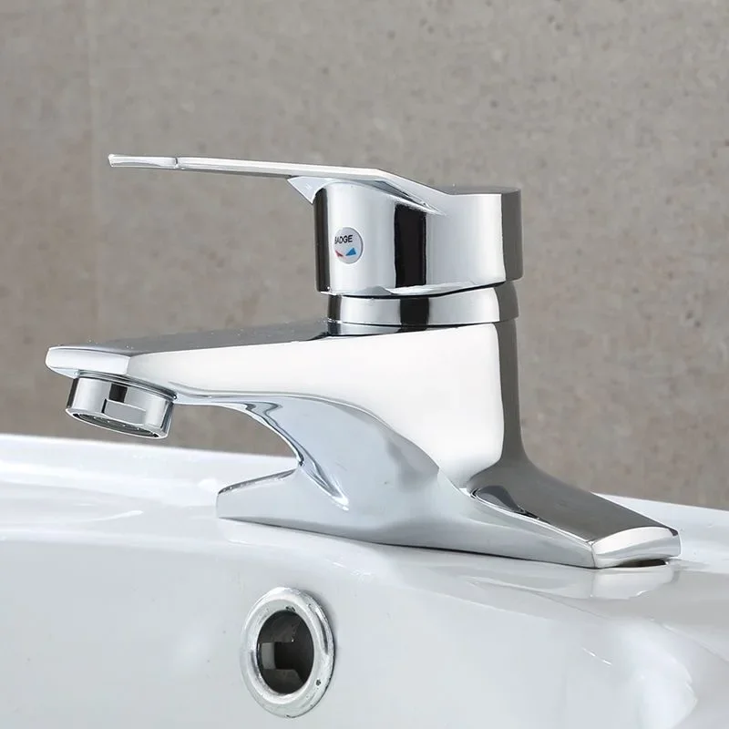Hot and Cold Water Double Hole Basin Mixer Tap Double Handle Bathroom Faucet for Countertop Washbasin Toilet Sink Taps