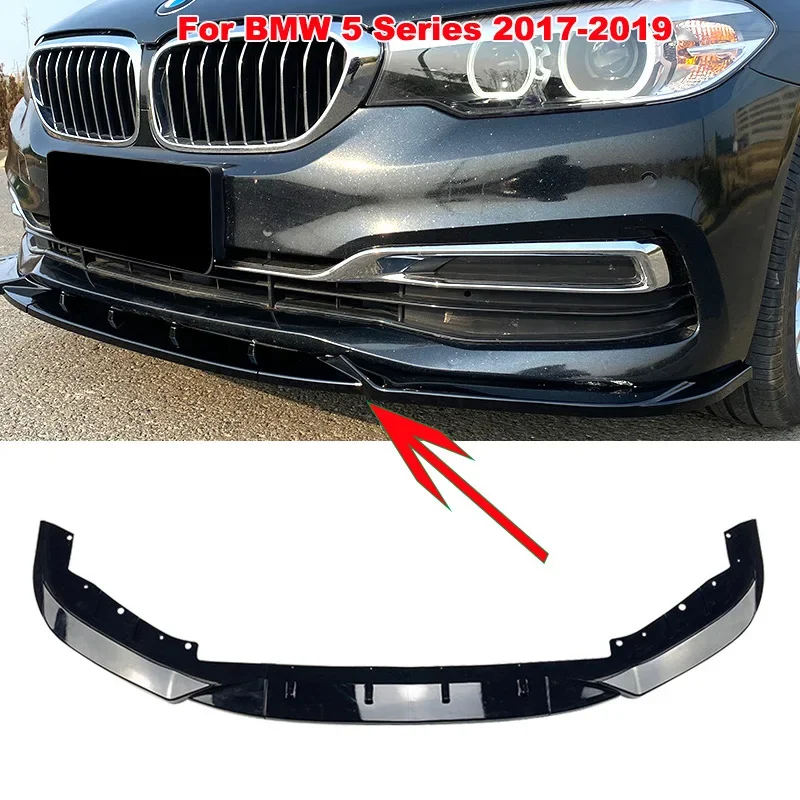 

Front Bumper Lip Diffuser For BMW 5 Series G30 2017-2019 Spoiler Side Splitter Deflector Body Kit Guards ProtectCar Accessories