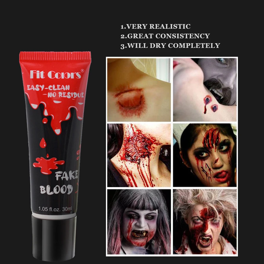 Halloween ganze gefälschte Plasma Gesicht Lippen Körper Make-up Vampir Halloween Party