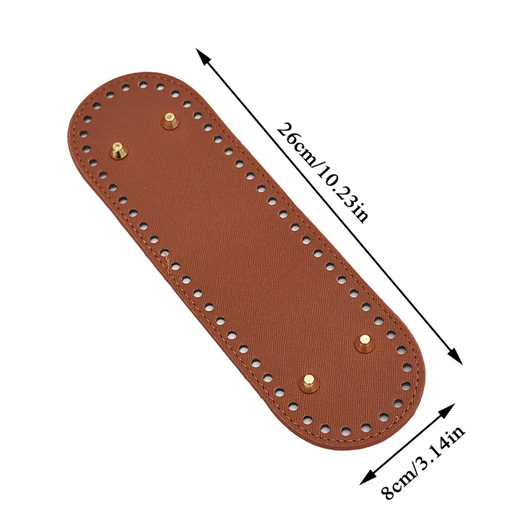 26x8cm Leather Bag Bottoms DIY Handmade Oval Long Bottom Bag Accessories for Knitting Bags handbag Crossbody Bags Bottom