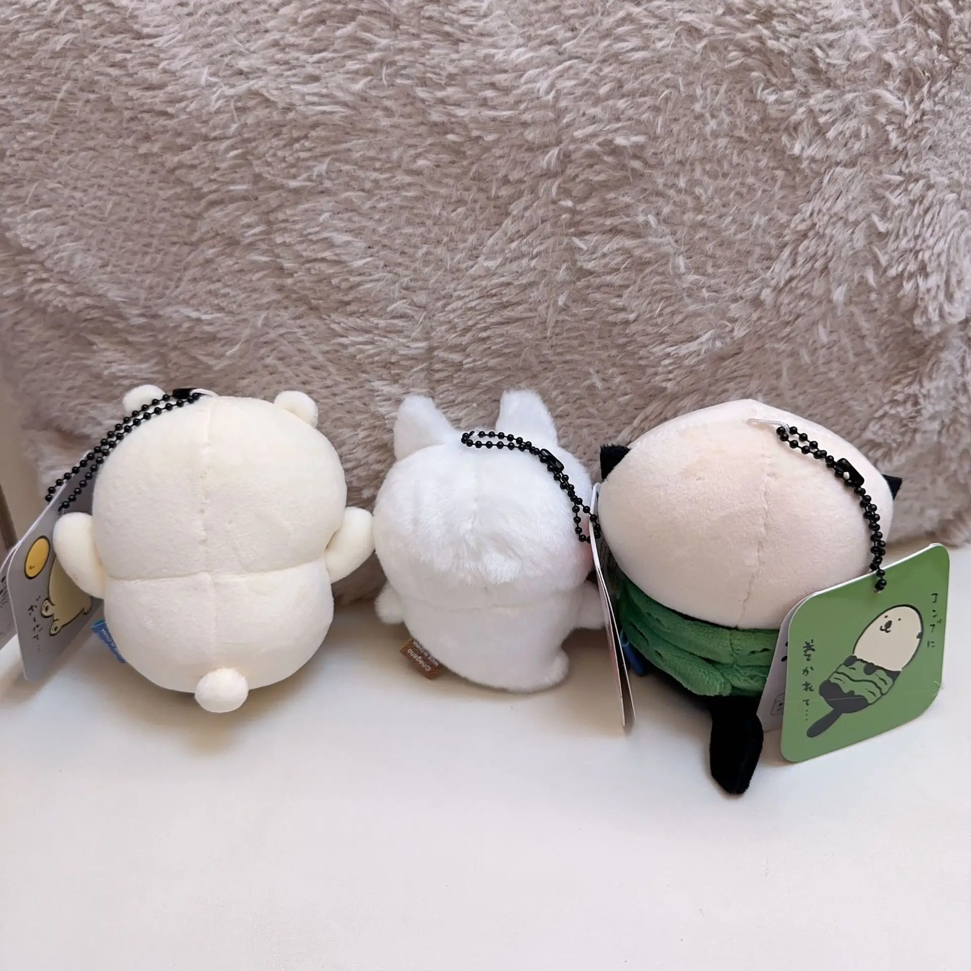 jiyi Plush Keychain Cute Sea Otter Polar Bear Angel Plush Stuffed Toy Pendant Bag Charm Collectible Soft Plush Doll Gift view 2