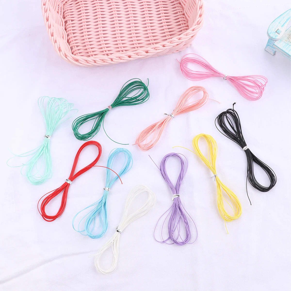 

Beading Cord Colored Wax Rope Jewellery Elastic for Bracelets Jewelry Making Line