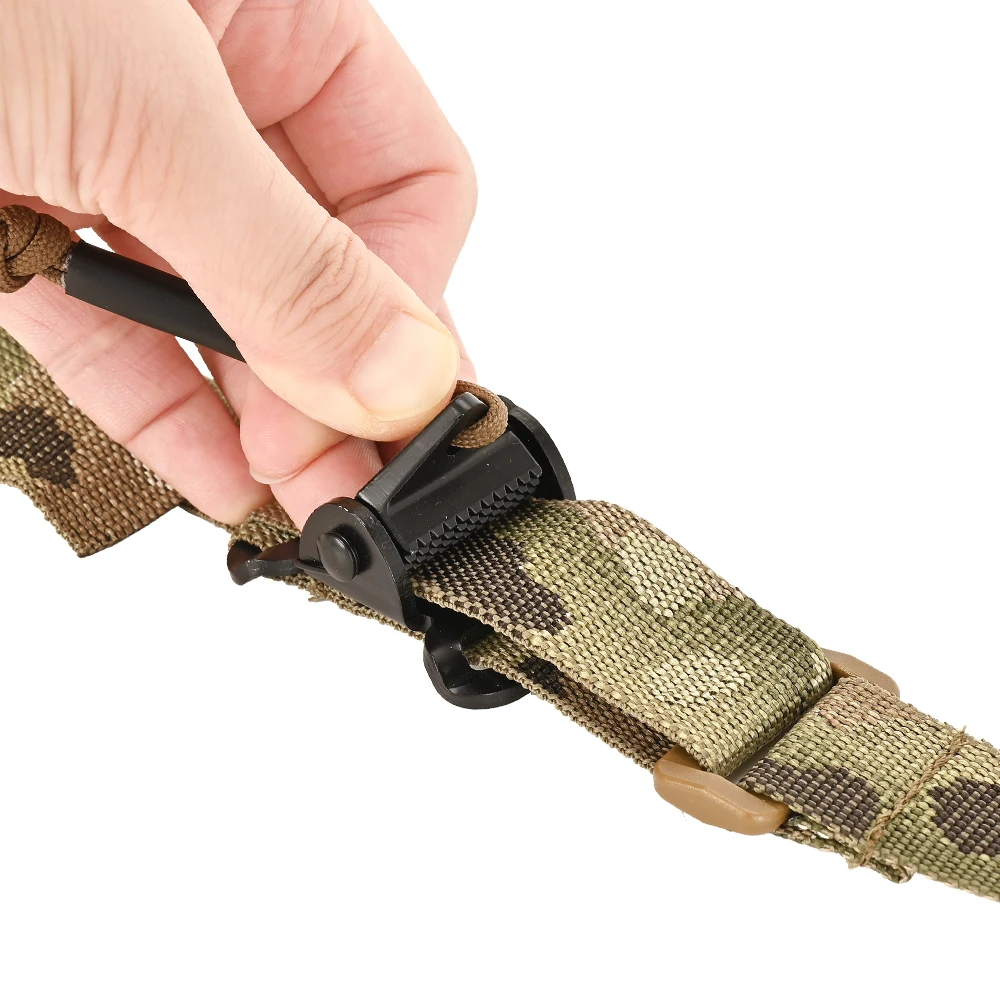 2 Point Modular Rifle Sling Heavy Duty Clash Hook Padded Shoulder Strap Rapid Adjustable Pull Tab Paintball Hunting Accessories