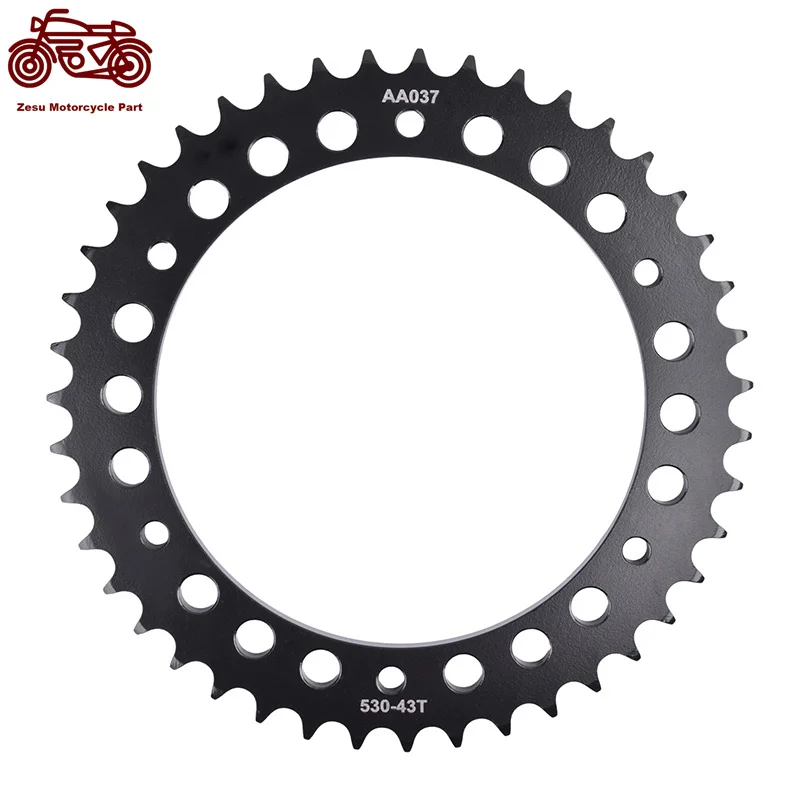 

530-43T 530 43 Tooth Motorcycle Rear Sprocket 20CrMnTi For Triumph T595 Daytona 97-98 955 Sprint 99-04 1050 Speed Triple R 12-19