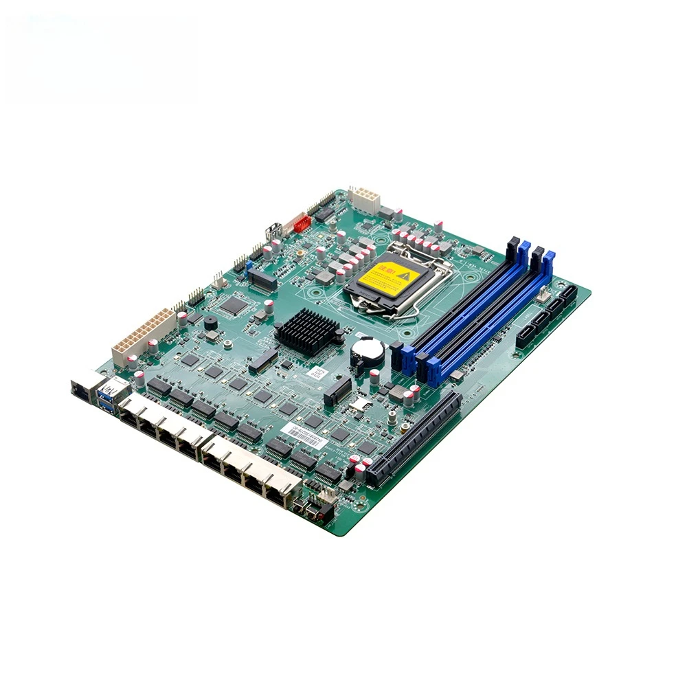 

Industrial Mainboard 1151 I3 I5 I7 I9 6 9th Gen 4 DDR4 8 I210AT LAN Gigabit Ethernet Firewall Server Motherboard