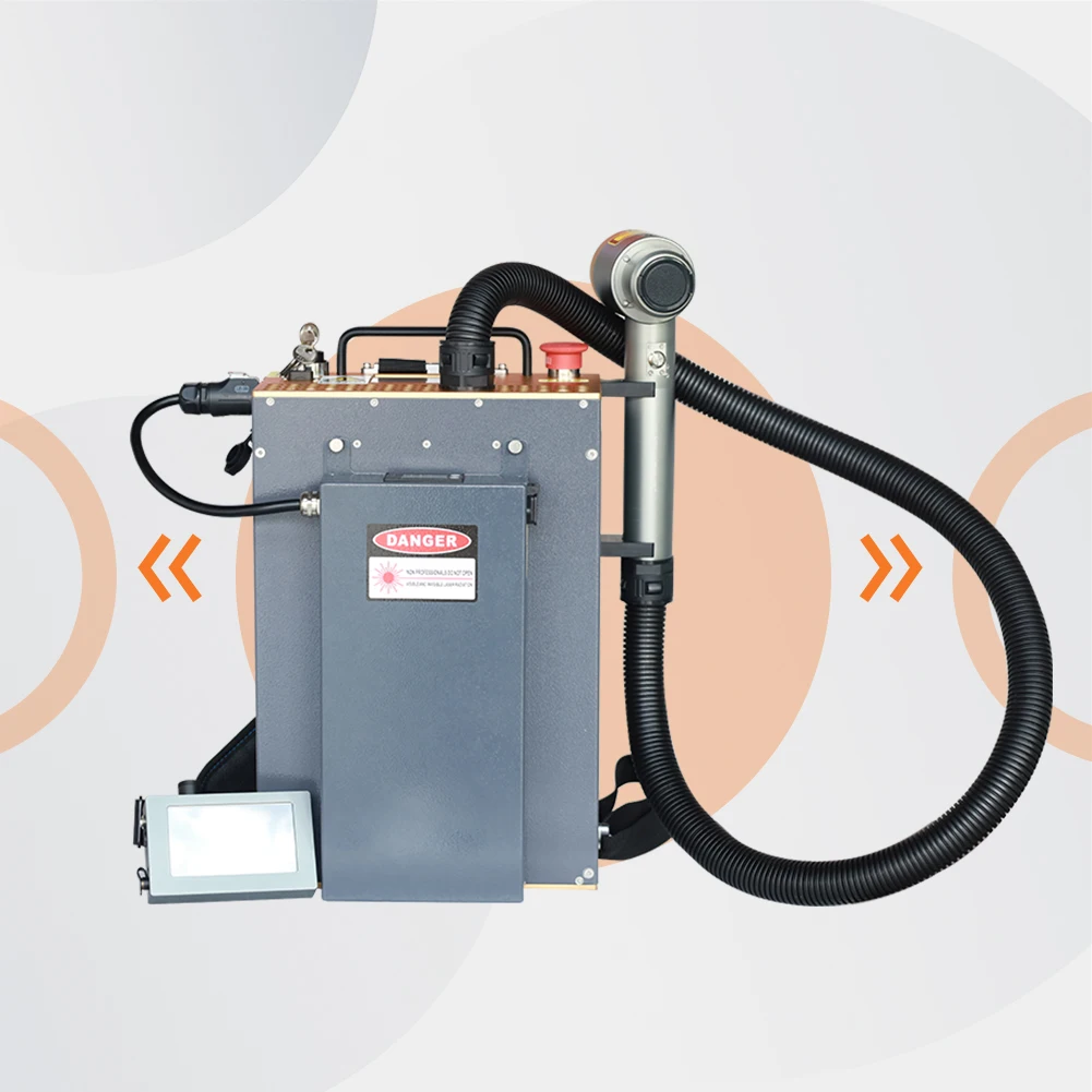 

200W Backpack Pulse Laser Cleaning Machine Multi-Industry Cleaner with Air Cooling for Automotive Body Panels