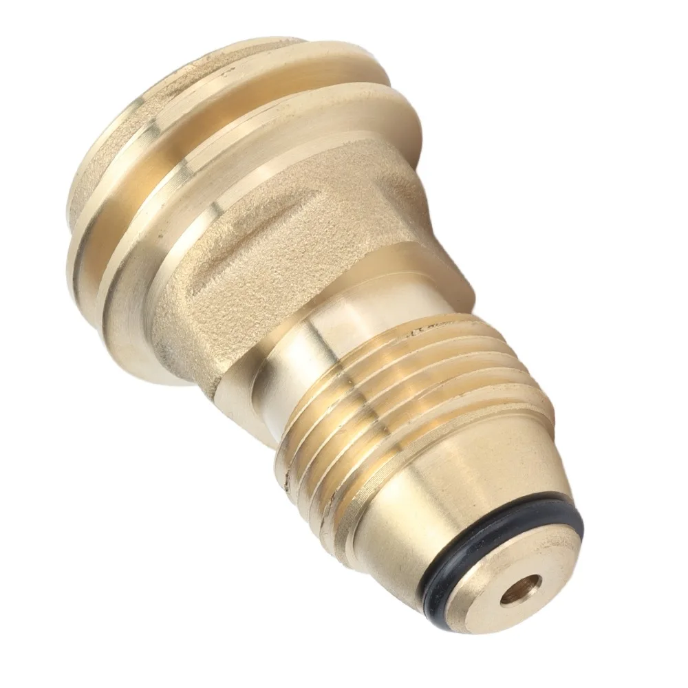 Solid Brass Propane Tank Adapter Converts POL to QCC1/Type1 For LP Tank Service Valve POL to QCC1 Adapter Quick Connect
