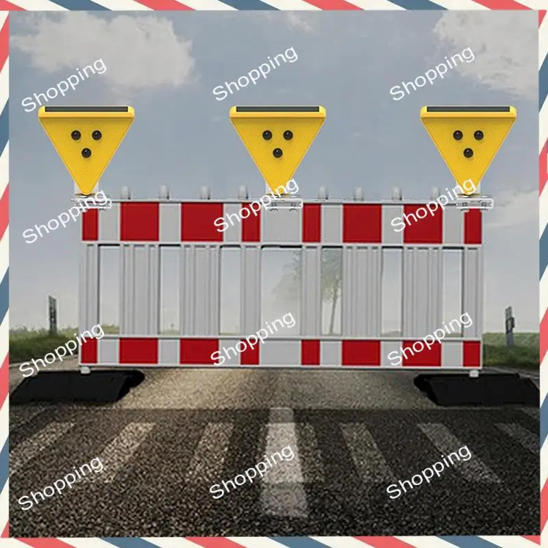 M20K Solarwarnleuchte Solar Sicherheitsleuchte Solarbetriebene Vorsicht Blitzlichter Gelb