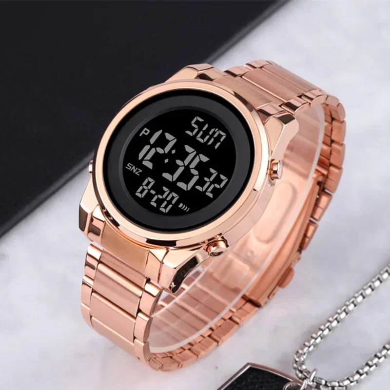 SKMEI 1611 Chrono Count Down Alarm Hour For Mens reloj hombre Digital 2 Time Mens Watches Fashion LED Men Digital Wristwatch