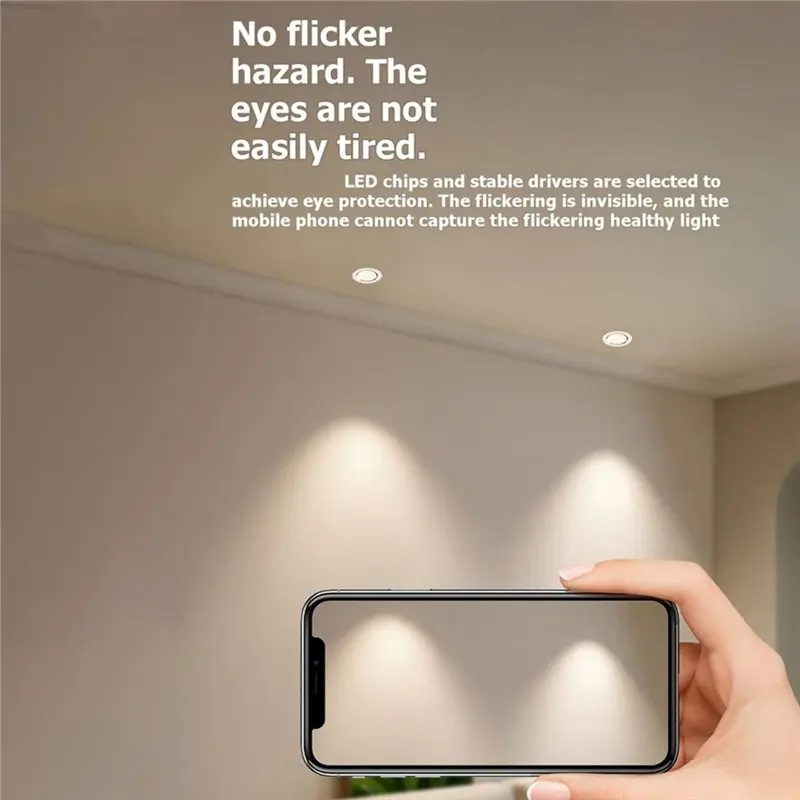 LLCS-AC 220V Waterproof 15W 18W LED Spot Downlight Cold White Kitchen Round Recessed Lamp LED Lighting