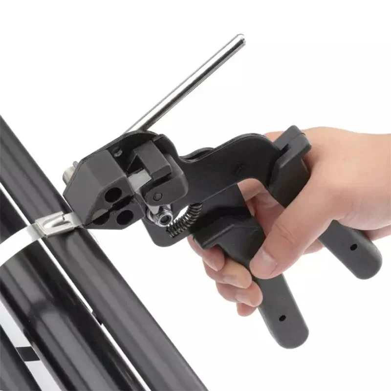 Imagem -03 - Cable Tie Tool Stainless Steel Fastening Cabo Tie Gun Tensioner Cutter Tool Cutting Width Within 12 mm