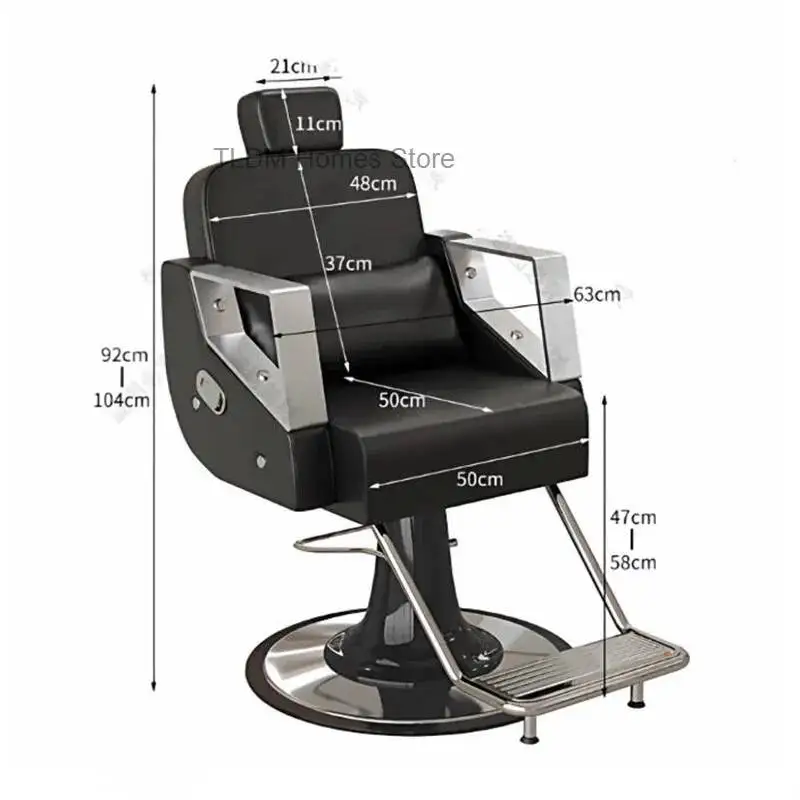 Hair Cutting Salon Chair Luxury Ergonomic Support Stylish Modern Design Beauty Station Equipment Krzesło Fryzjerskie