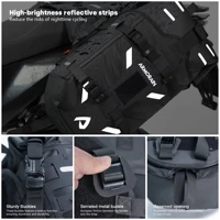 Sacs de selle de moto imperméables, sacs latéraux de 40L, sacoches latérales légères pour moto, pour la conduite tout-terrain, trousse à outils 2