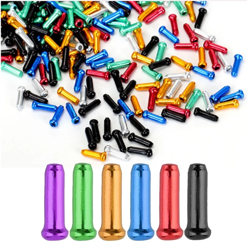 

Aluminum MTB Road Bike Brake Shift Line Inner Cable Cap Bicycle Brake Wire End Caps Shift Derailleur Cable Bicycle Accessories
