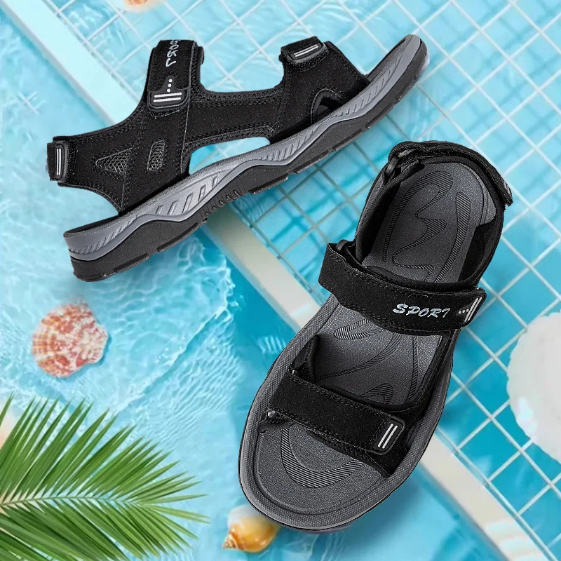 Summer Men' Sandals Breathable Outdoor Men's Casual Sandalies Shoes Fashion Beach Slippers Size 40-46