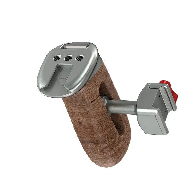 

Universal camera chute quick release side handle for SLR camera wooden handle