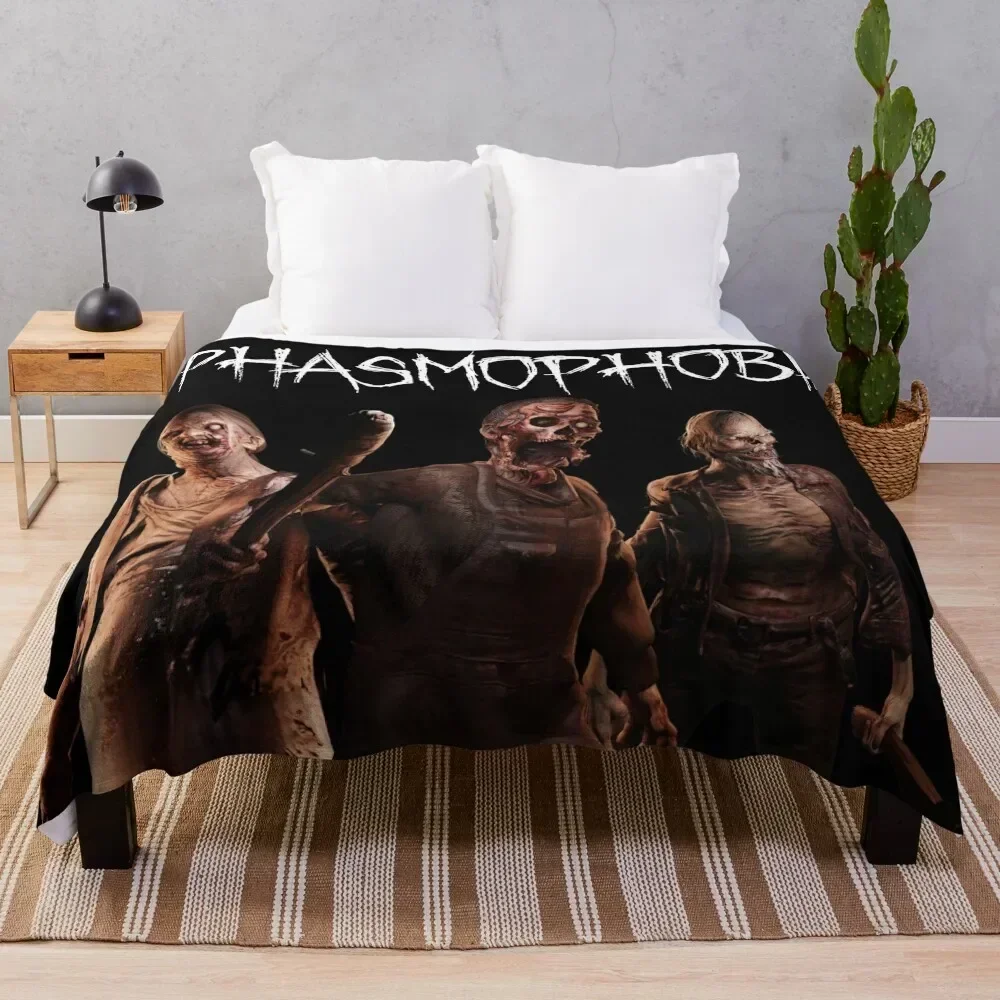 

Phasmophobia Ghost Models Throw Blanket Luxurious Soft Blanket Holiday Gift for Family