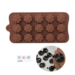 Handmade Clover Shape Chocolate Mold Candy Pudding Silicone Mould Baking Tool
