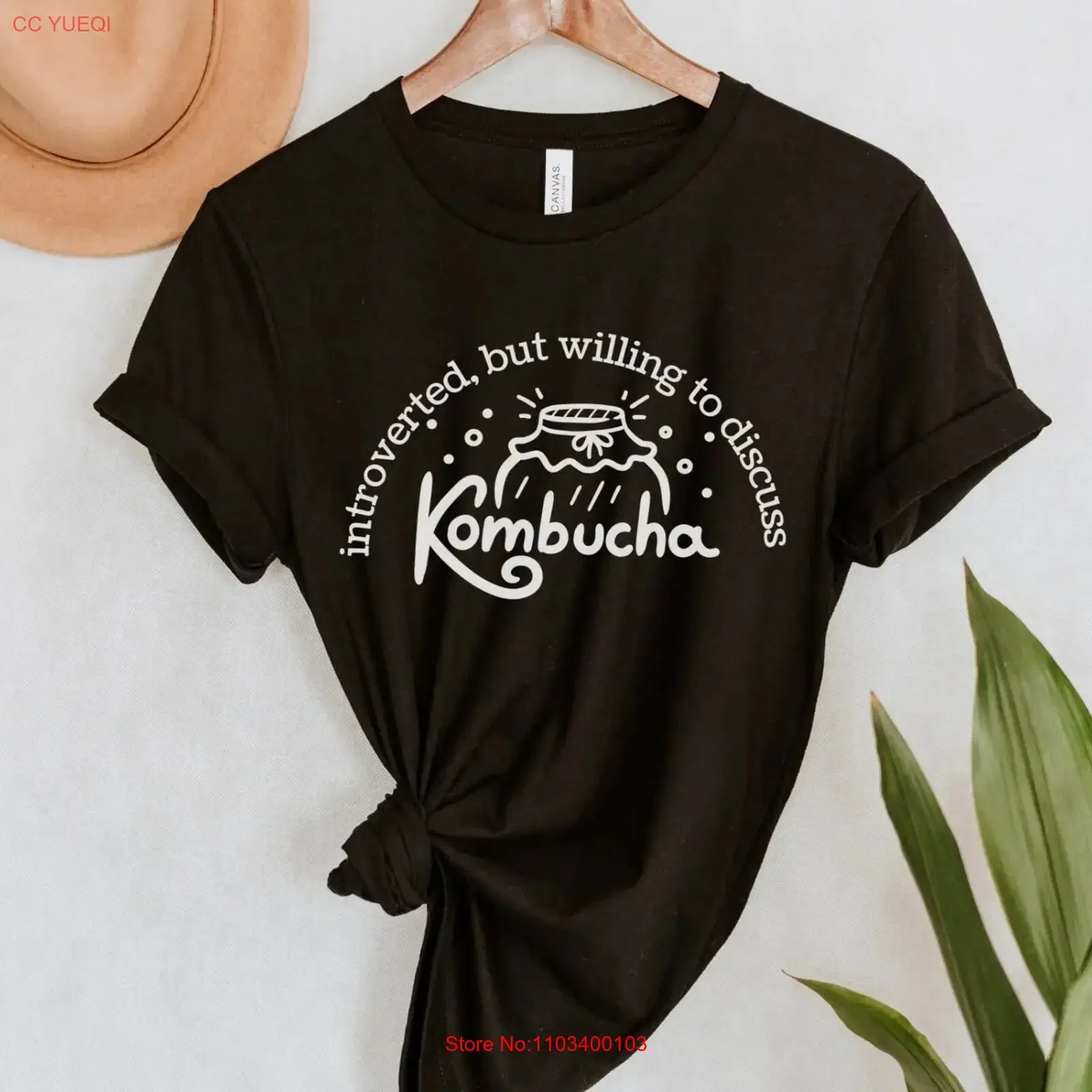 Camiseta Kombucha Lover: Introvertido pero dispuesto a discutir sobre la fermentación de la kombucha, salud holística, estilo vintage lavado, streetwear.