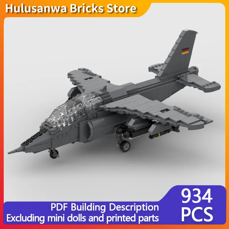 

Alpha Jet A Modern Military Fighter Jets Model MOC Building Bricks War Equipment Modular Technology Gifts Holiday Children Toys